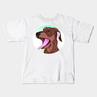 Funny dog face Kids T-Shirt